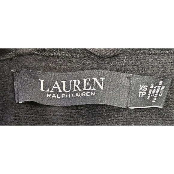 Black Ralph Lauren XS Full Zip and Button Winter Pea Coat NWOT - Picture 11 of 12